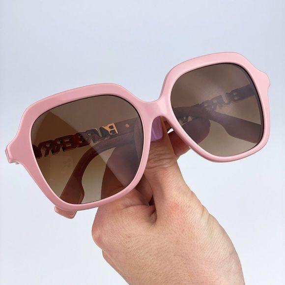 Burberry BE4389 406113 Sunglasses Pink Brown Gradient Oversized Square Women - Picture 1 of 11